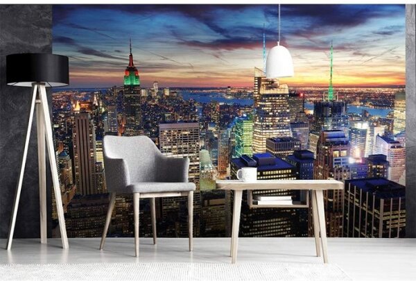 DIMEX | Vliesové fototapety na stenu Mrakodrapy v New Yorku MS-5-0014 | 375 x 250 cm | viacfarebná
