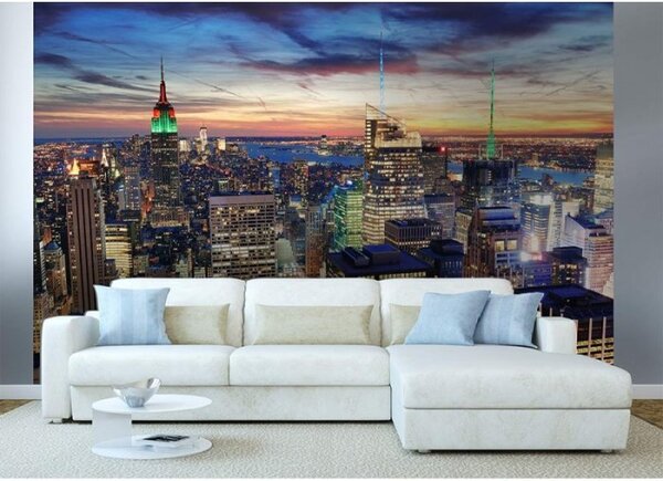 DIMEX | Vliesové fototapety na stenu Mrakodrapy v New Yorku MS-5-0014 | 375 x 250 cm | viacfarebná