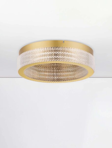 LED stmievateľné platinum zlaté moderné stropné svietidlo Kinara