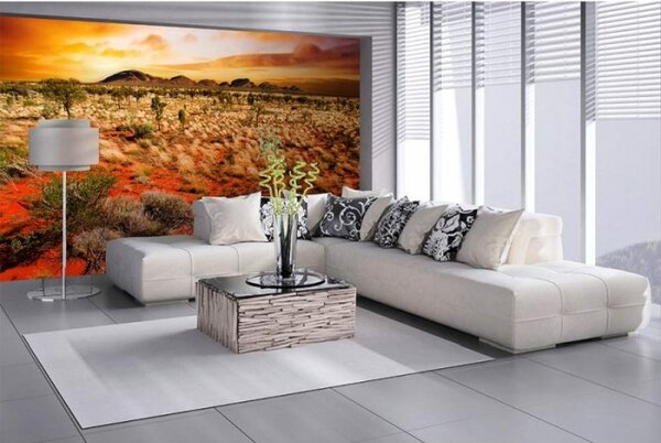 DIMEX | Vliesové fototapety na stenu Austrália MS-5-0050 | 375 x 250 cm | oranžová, žltá, hnedá, zelená