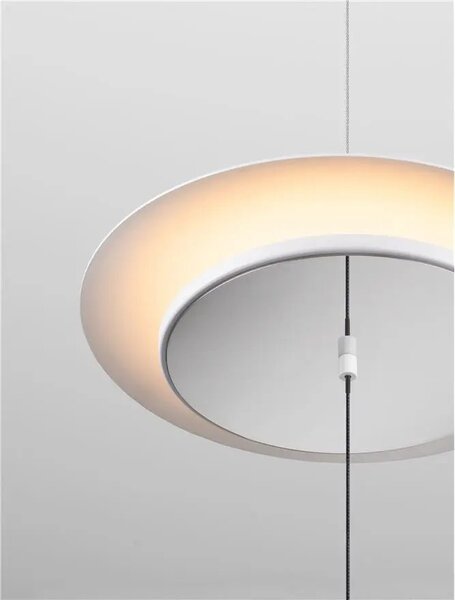 LED stmievateľná bielo-chrómová stojaca lampa Olos 370