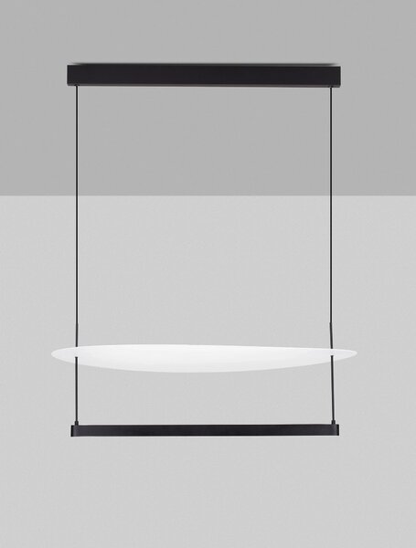 LED stmievateľný čierno-biely dizajnový luster Diona – Čierna