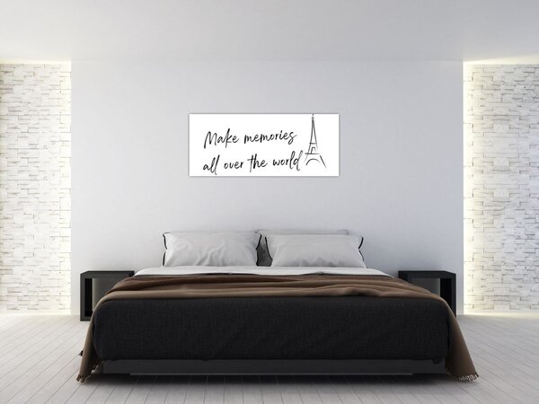 Obraz - Make memories (120x50 cm)