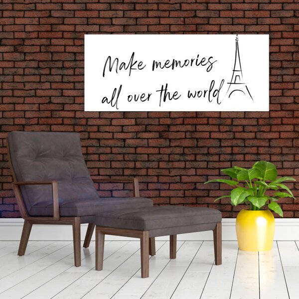 Obraz - Make memories (120x50 cm)