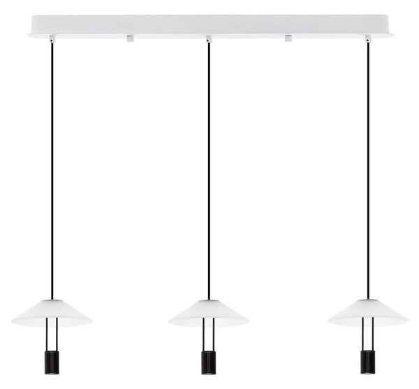 LED čierny dizajnový luster Anafi 200