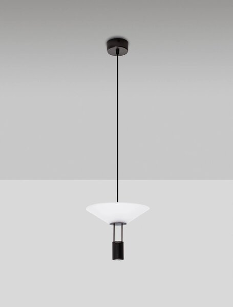 LED čierny dizajnový luster Anafi 210