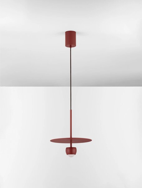 LED červený moderný luster Edem – Červená