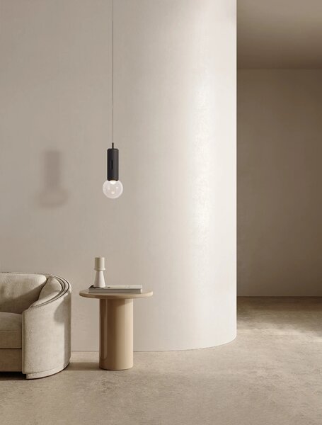 LED stmievateľný čierny moderný luster Chronos – Čierna