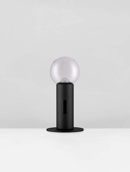 LED stmievateľná čierna stolná lampa Chronos