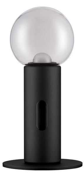 LED stmievateľná čierna stolná lampa Chronos