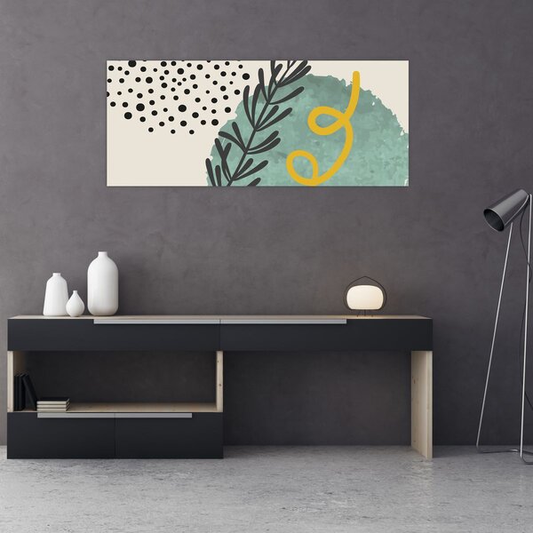 Obraz - Abstraktné listy N⁰1 (120x50 cm)
