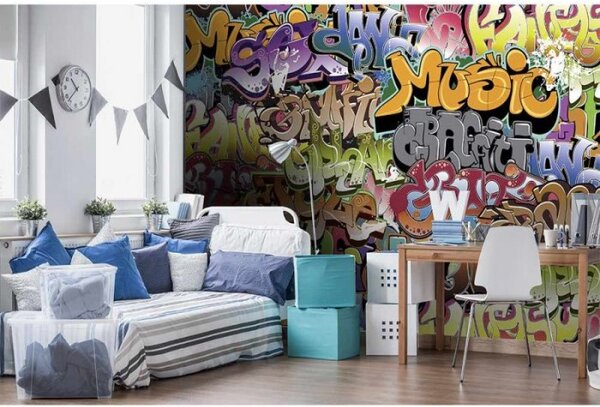 DIMEX | Vliesové fototapety na stenu Graffiti MS-5-0322 | 375 x 250 cm | viacfarebná