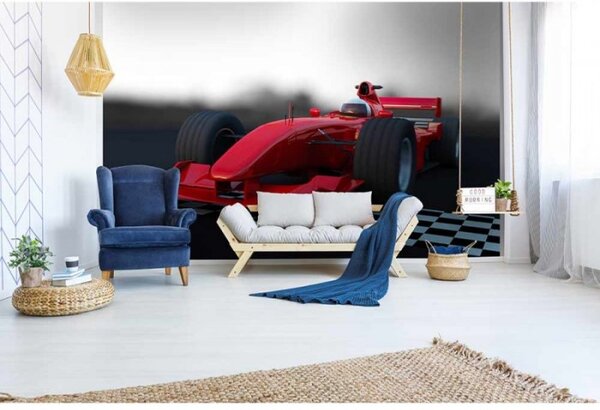 DIMEX | Vliesové fototapety na stenu Formula MS-5-0310 | 375 x 250 cm | červená, čierna, biela