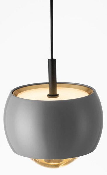 LED šedý moderný luster Conga – Sivá