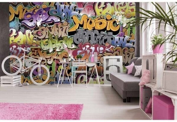 DIMEX | Vliesové fototapety na stenu Graffiti MS-5-0322 | 375 x 250 cm | viacfarebná