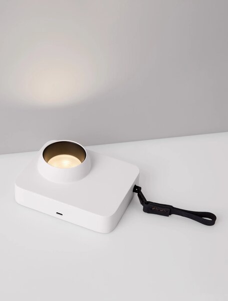 LED stmievateľná biela stolná lampa Kedros 2