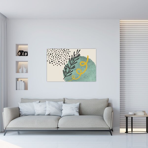 Obraz - Abstraktné listy N⁰1 (90x60 cm)