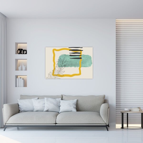 Obraz - Abstraktné listy N⁰2 (90x60 cm)