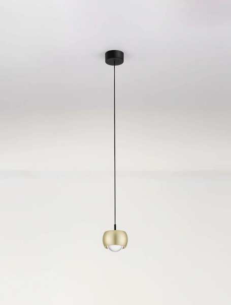 LED zlatý moderný luster Conga – Zlatá