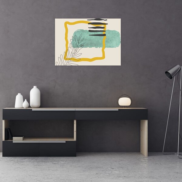 Obraz - Abstraktné listy N⁰2 (70x50 cm)