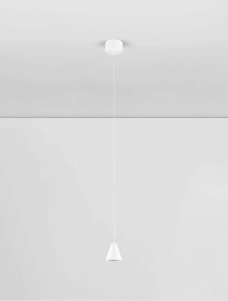 LED biely moderný luster Irmos – Biela
