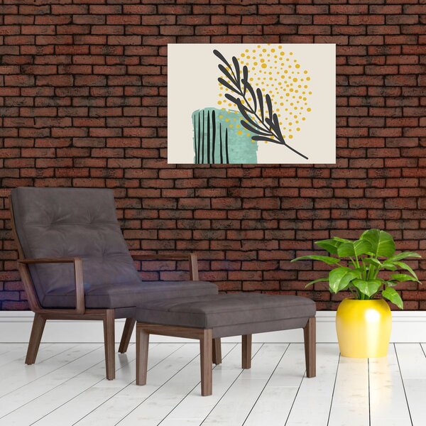 Obraz - Abstraktné listy N⁰3 (70x50 cm)