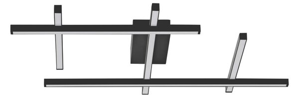 LED stmievateľné čierne moderné stropné svietidlo Pace 2