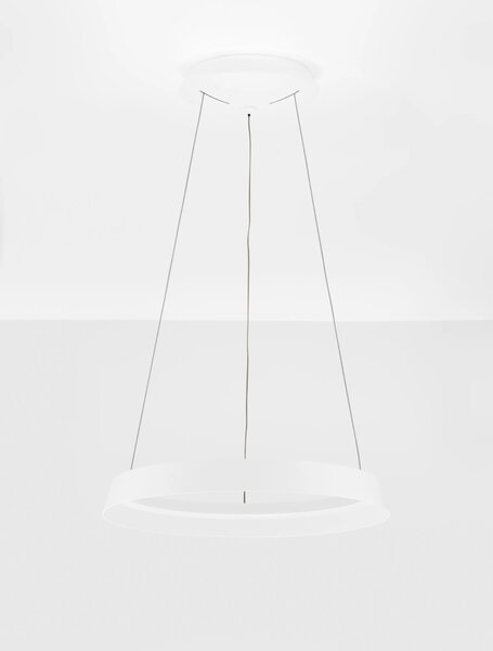 LED stmievateľný biela dizajnový luster Ormi 45