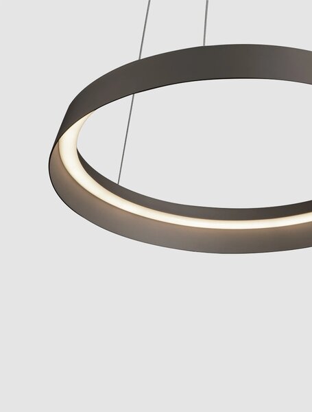 LED stmievateľný champaign hnedý dizajnový luster Ormi 45 – Hnedá