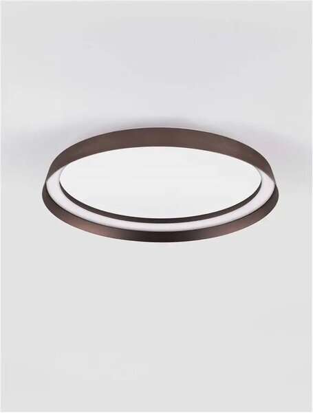 LED stmievateľné kávové moderné stropné svietidlo Ormi 45 – 45 x 45 x 12 cm