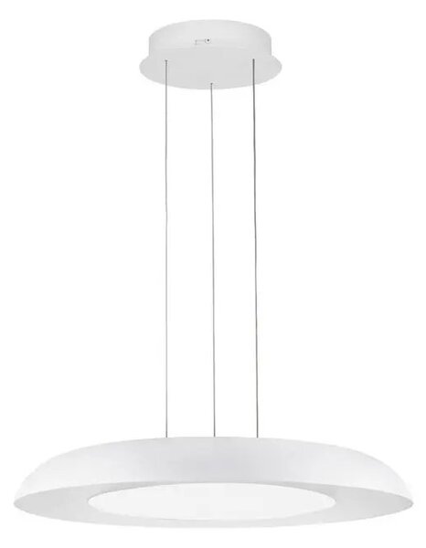 LED stmievateľný biely dizajnový luster Epos 60 – Biela