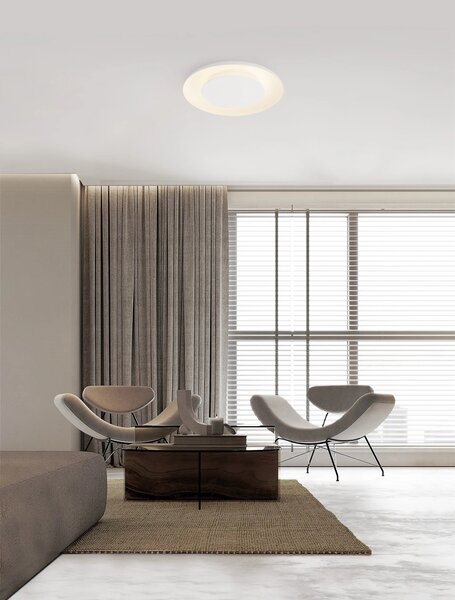 LED stmievateľné biele moderné stropné svietidlo Epos 60 – Biela