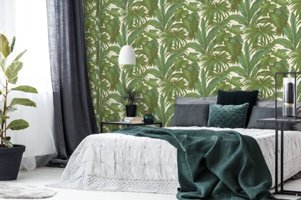 A.S. Création | Vliesová tapeta na stenu Versace 96240-5 | 0,70 x 10,05 m | biela, zelená