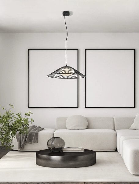 LED čierny moderný luster Brume 60 – Čierna