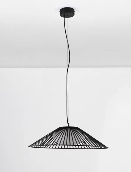 LED čierny moderný luster Brume 60 – Čierna