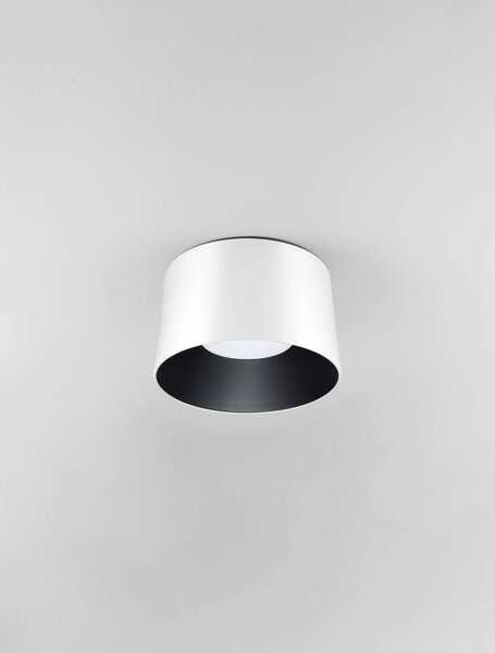 LED bielo-čierne dizajnové stropné svietidlo Atil-35 – Biele