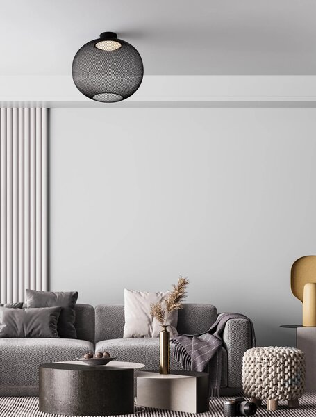 LED čierne moderné stropné svietidlo Kinetic 50 – Čierna