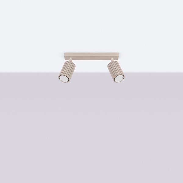 Taupe kovové bodové svietidlo 6,5x30 cm Gleam – Sollux