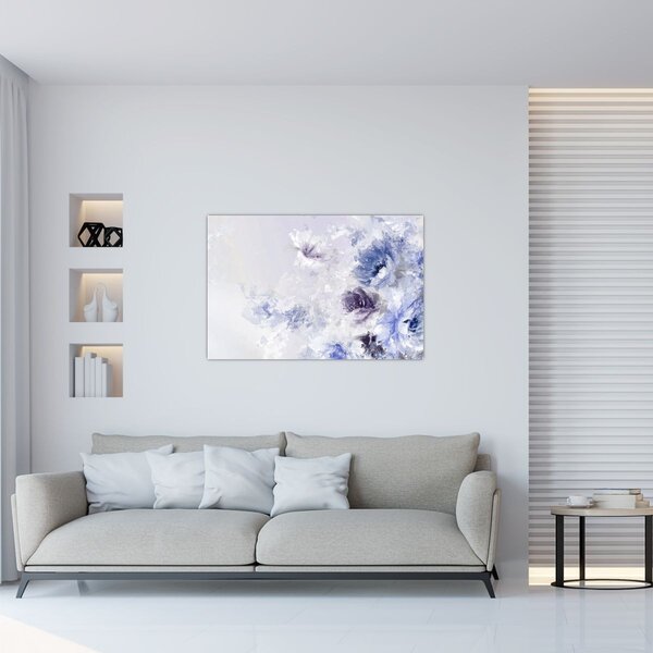 Obraz - Kvety, textúrovaná maľba (90x60 cm)