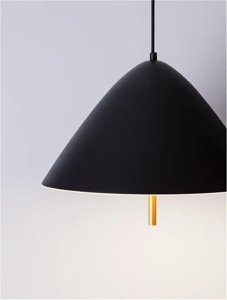 LED čierny moderný luster Oros – Čierna