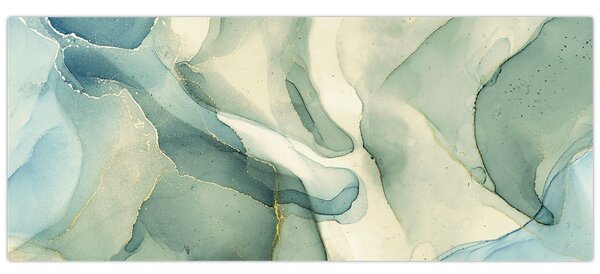 Obraz - Atramentová abstrakcia 3 (120x50 cm)