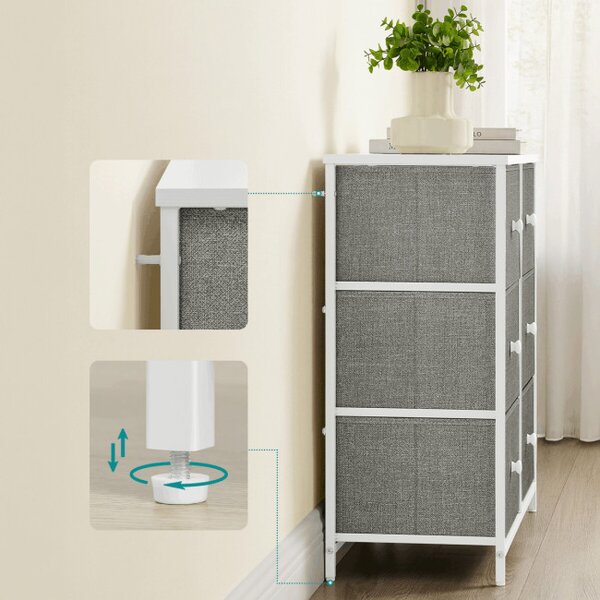 Komoda sivá AUK-E1032 GREY