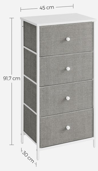Komoda sivá AUK-E1031 GREY