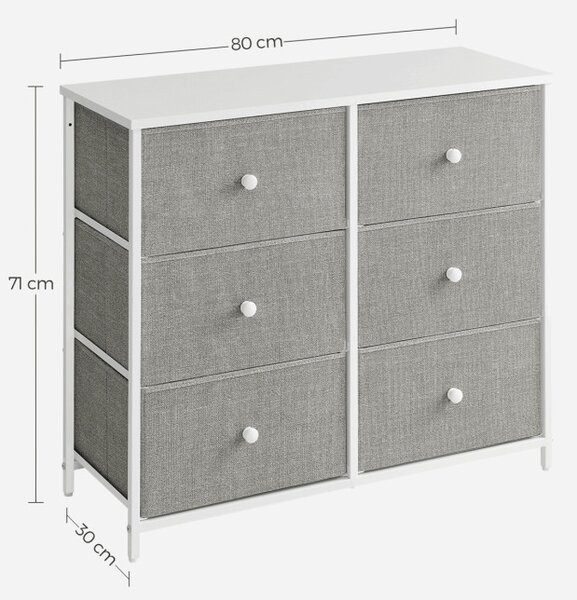 Komoda sivá AUK-E1032 GREY