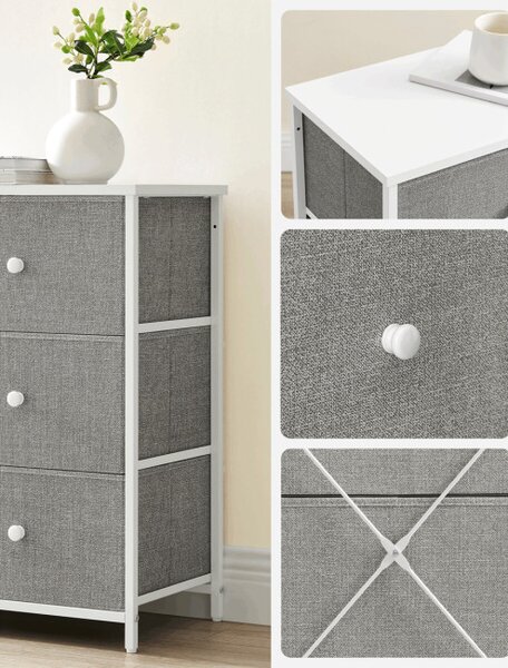 Komoda sivá AUK-E1032 GREY