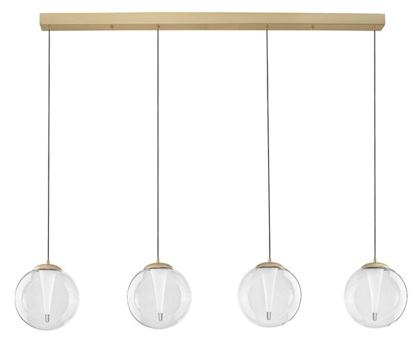 LED stmievateľný zlatý dizajnový luster Gi
