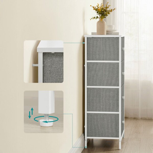 Komoda sivá AUK-E1031 GREY