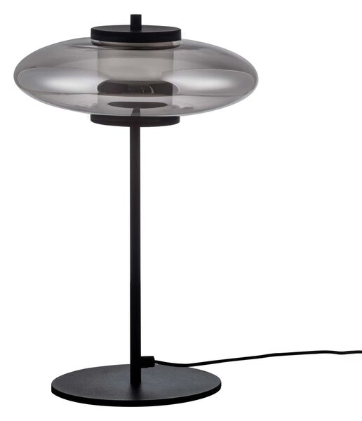 LED stmievateľná čierno-šedá stolná lampa Skia