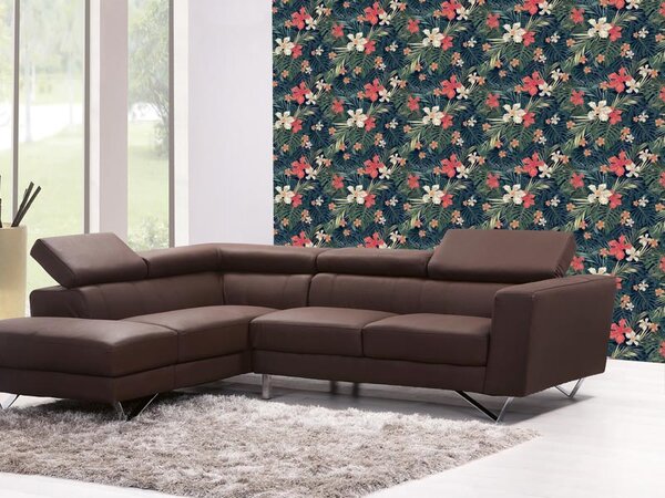 DIMEX | Vliesová tapeta na stenu Dimex Line WP-211-01 | 0,75 x 10 m | viacfarebná, zelená, červená