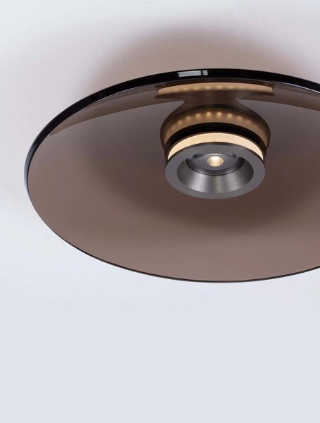 LED stmievateľné nikel moderné stropné svietidlo Esti – Sivá
